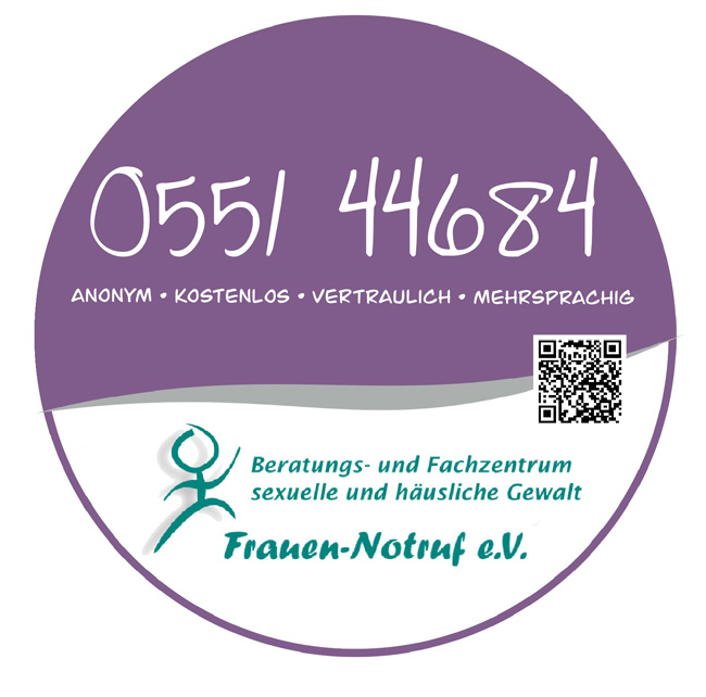 Info-Sticker Frauen-Notruf
